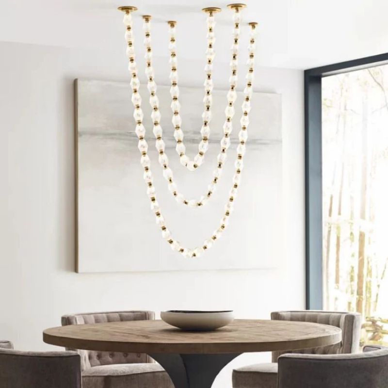 Charm Necklace Chandelier-MEET LIGHTING