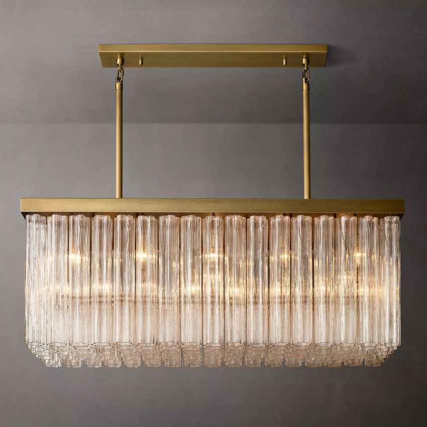 Chelo Rectangle Chandelier-MEET LIGHTING