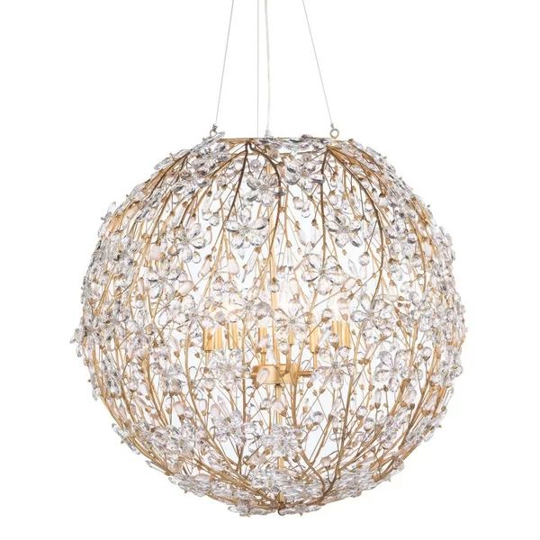Cherish 8 Lights Spherical Chandelier 30"D-MEET LIGHTING