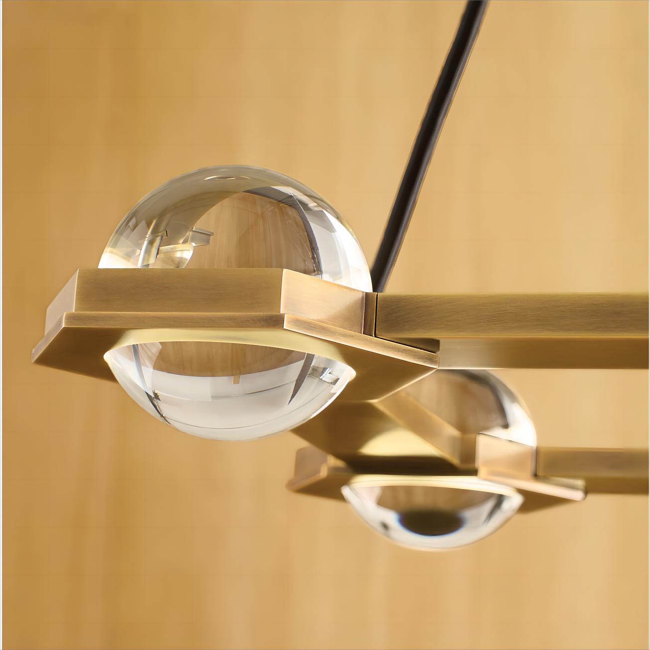 Ecbatant Rectangular Chandelier-MEET LIGHTING