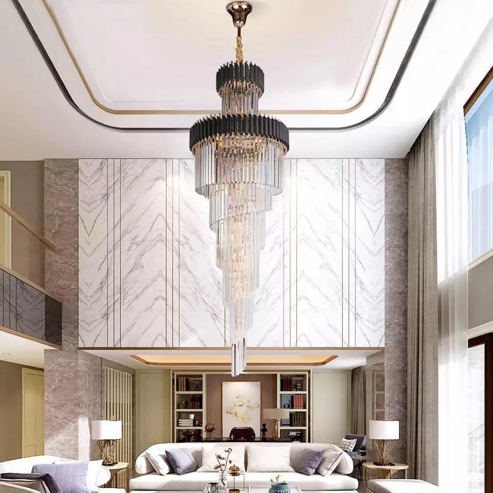Cyrus Multiple Tier Crystal Chandelier-MEET LIGHTING
