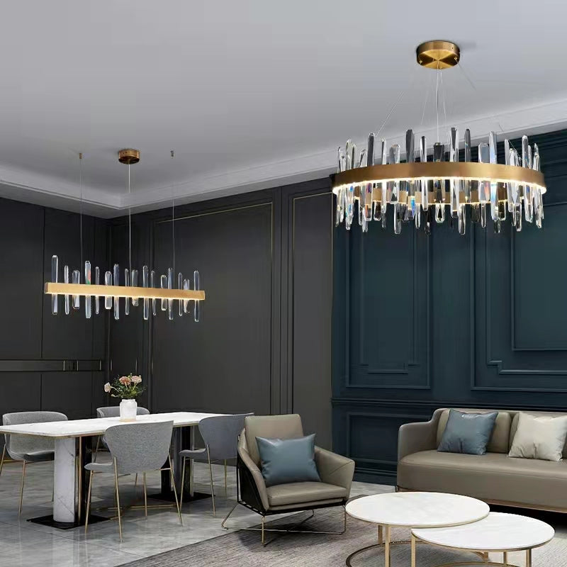 Crystal Chandelier For Dining Room Unique Style Crystal Pendant Light-MEET LIGHTING