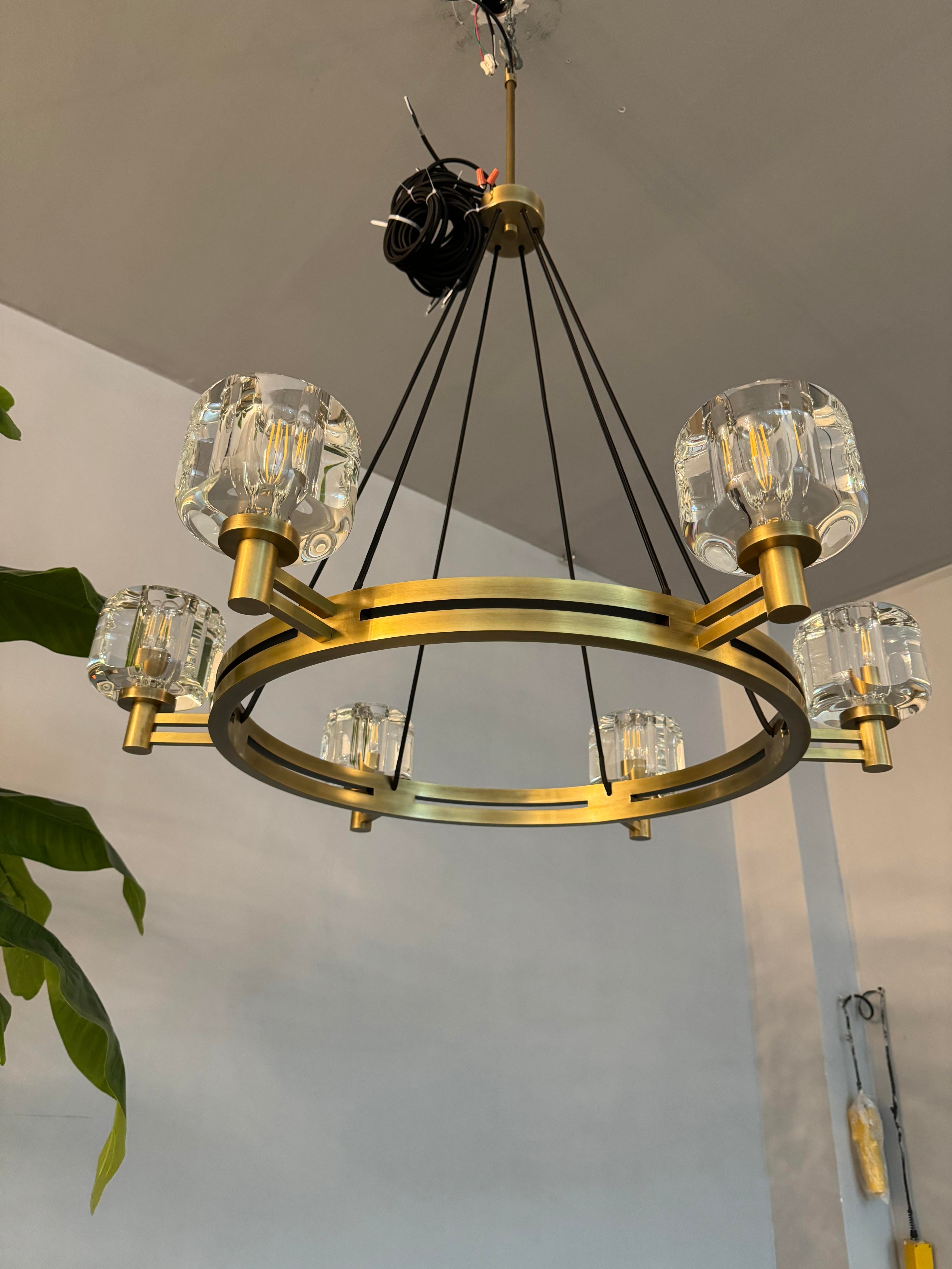 Demart Double Round Chandelier 48"-MEET LIGHTING