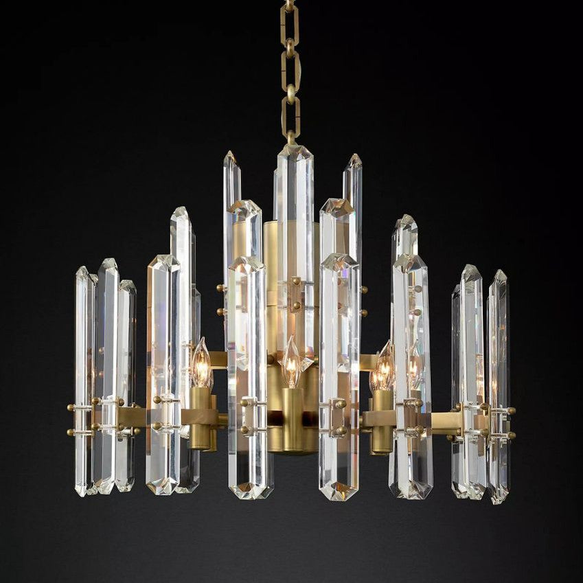 Bonnington Crystal Round Chandelier 24"-MEET LIGHTING