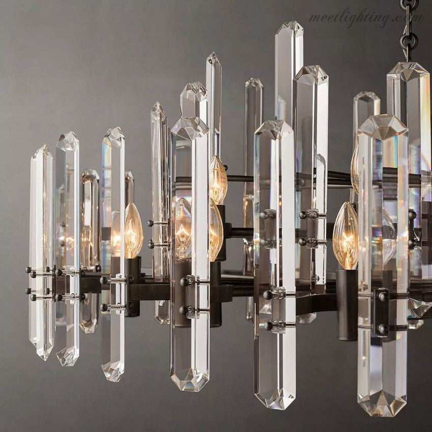 Bonnington Crystal Round Chandelier 36"-MEET LIGHTING
