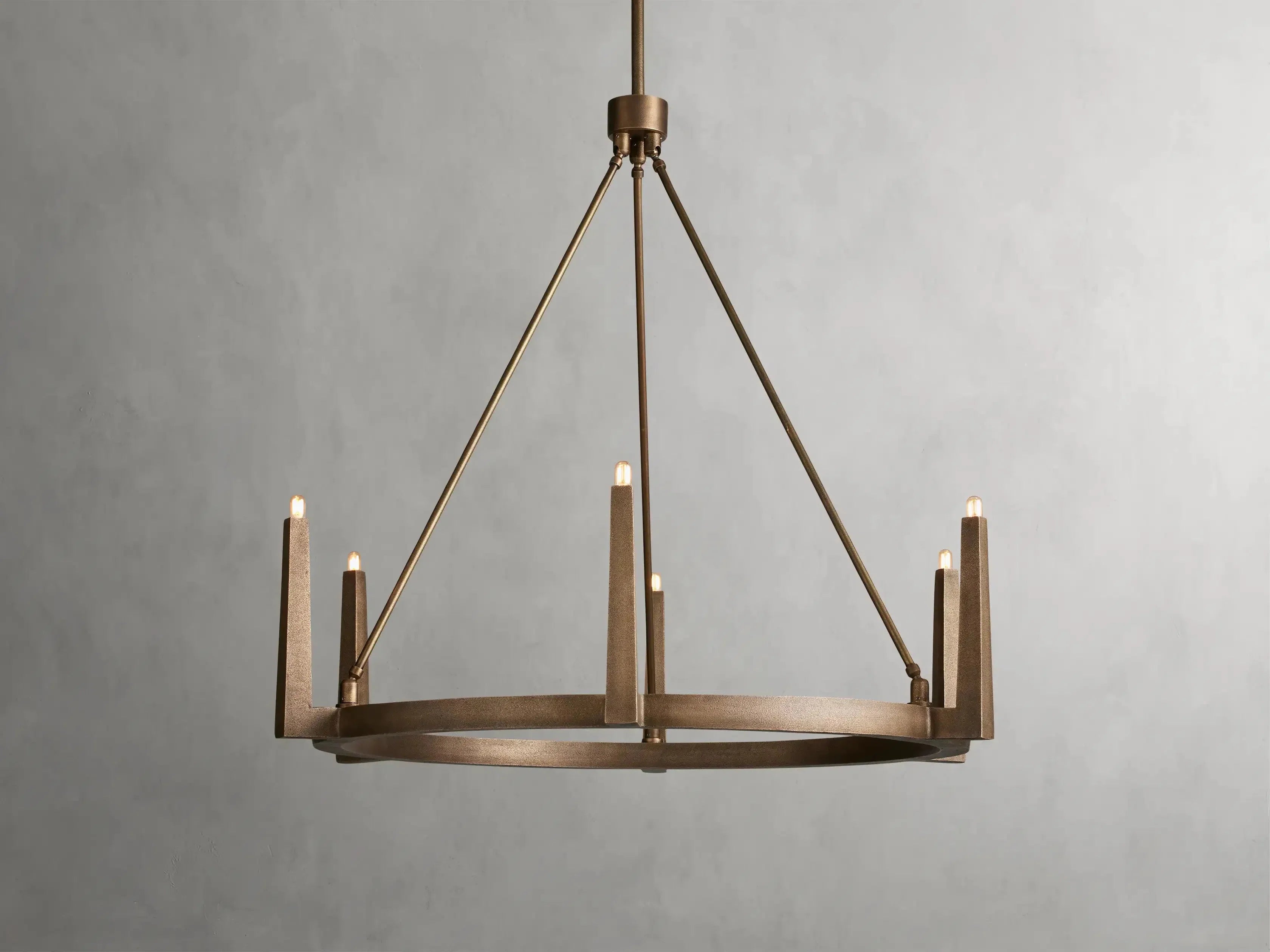 Emmet Round Chandelier 42''54''-MEET LIGHTING