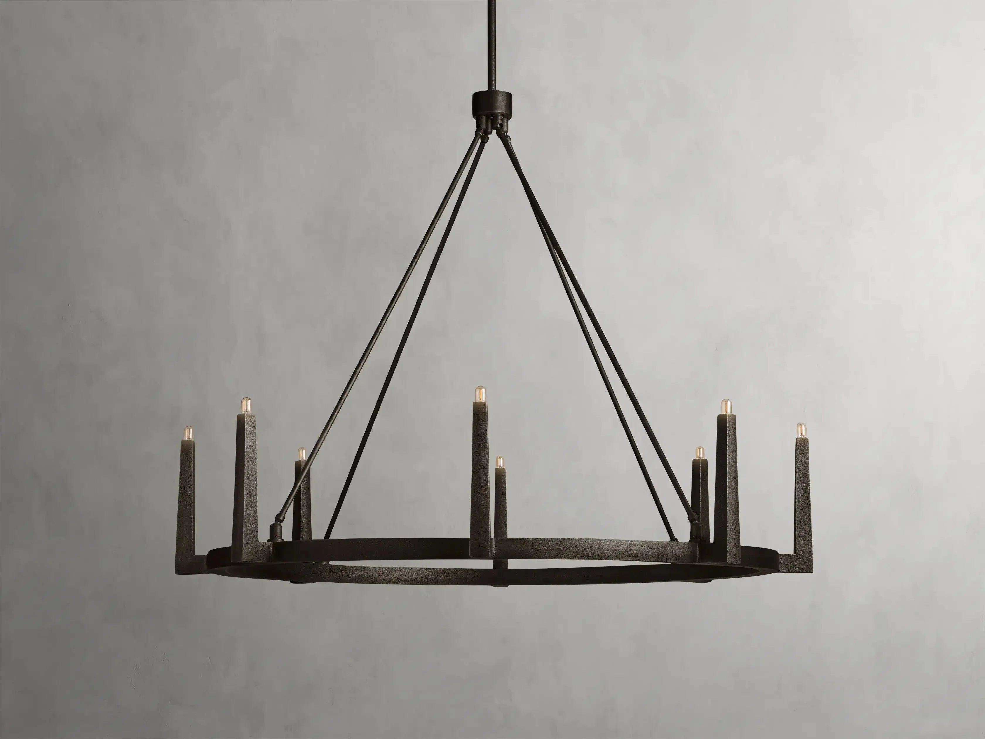 Emmet Round Chandelier 42''54''-MEET LIGHTING