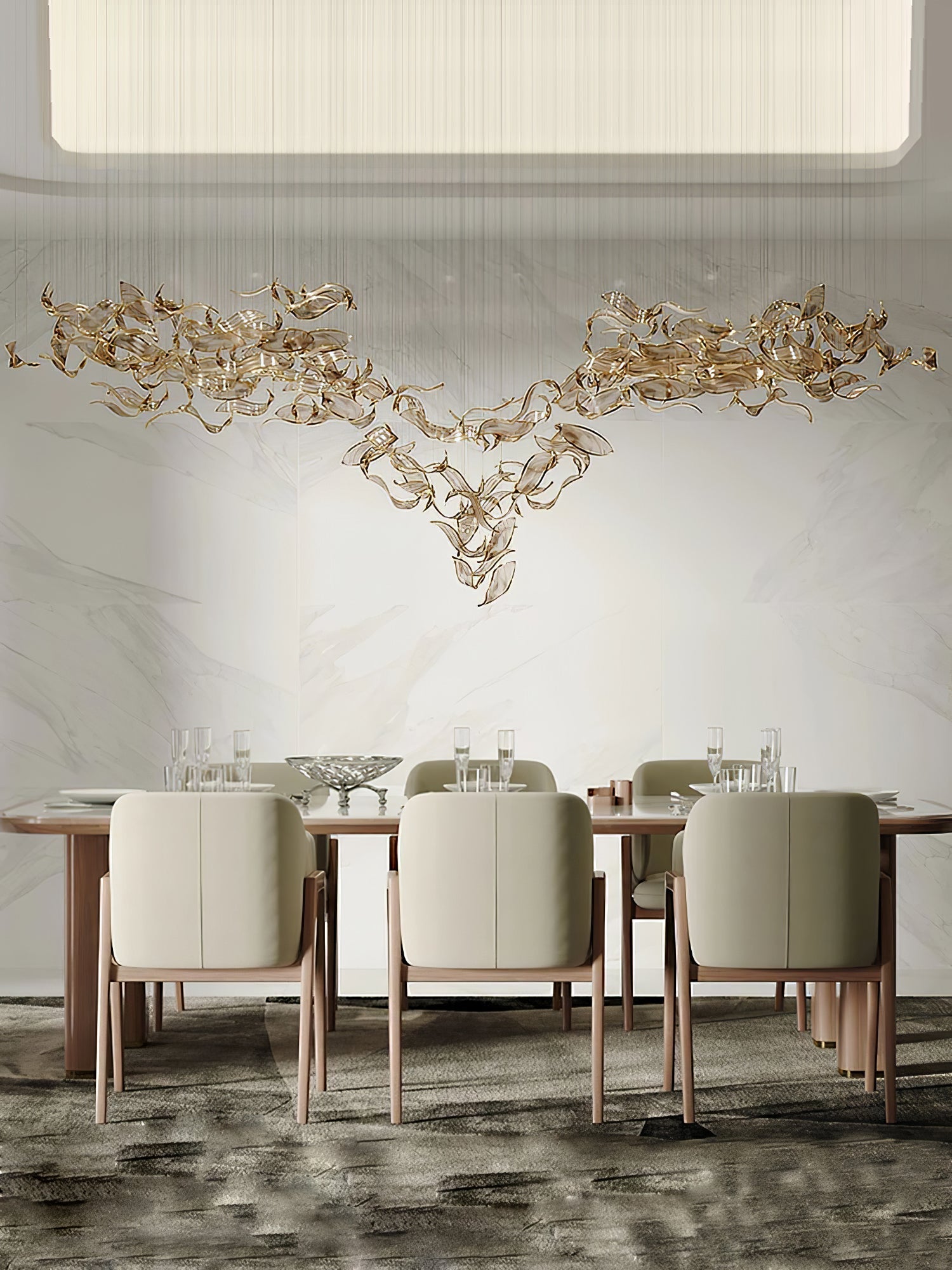 Fluttering Leaves Chandelier-MEET LIGHTING