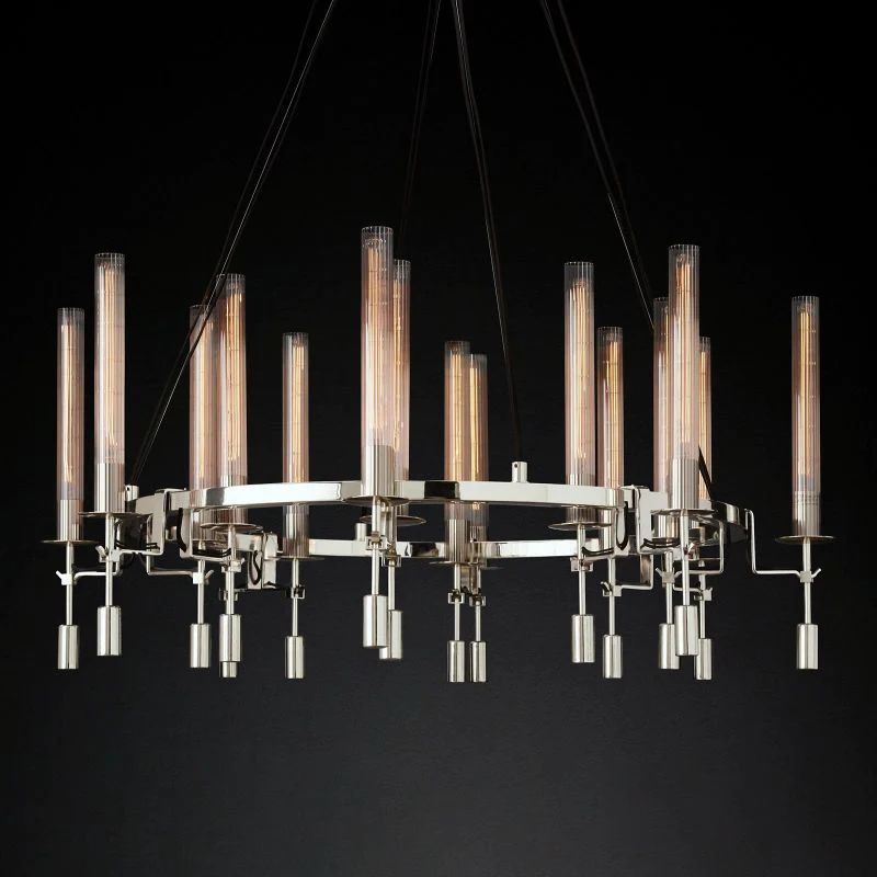 Fonta Round Chandelier 46"-MEET LIGHTING