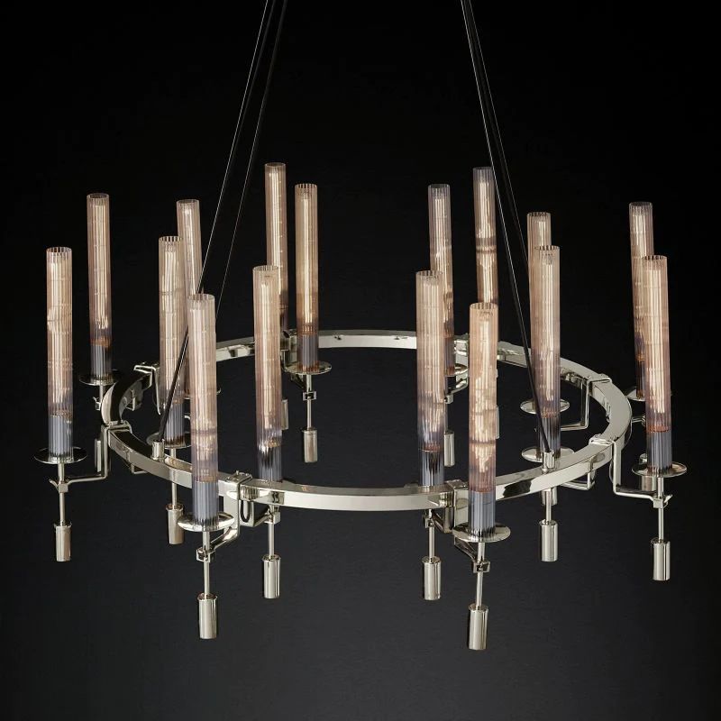 Fonta Round Chandelier 46"-MEET LIGHTING