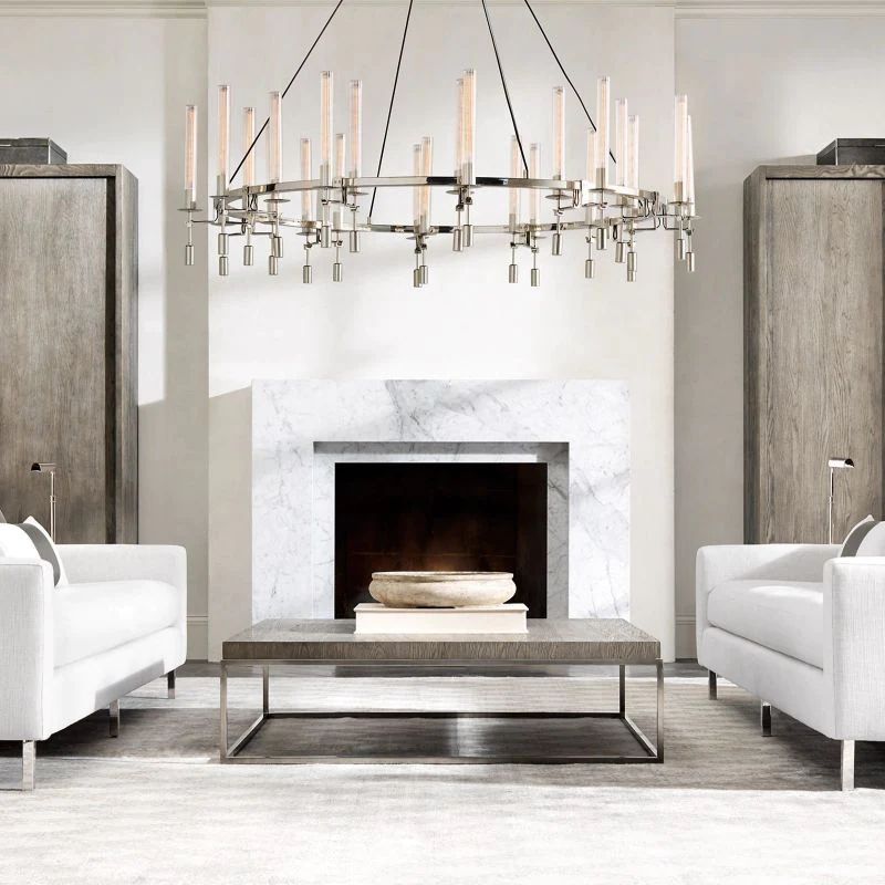 Fonta Round Chandelier 46"-MEET LIGHTING