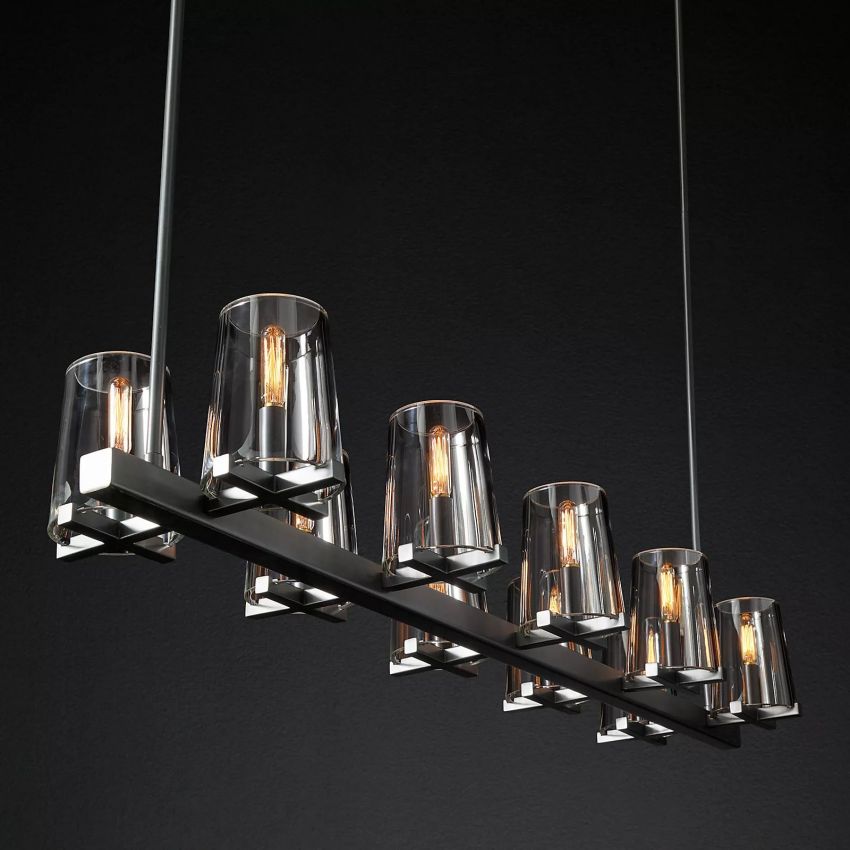 Kuseau Linear Chandelier-MEET LIGHTING