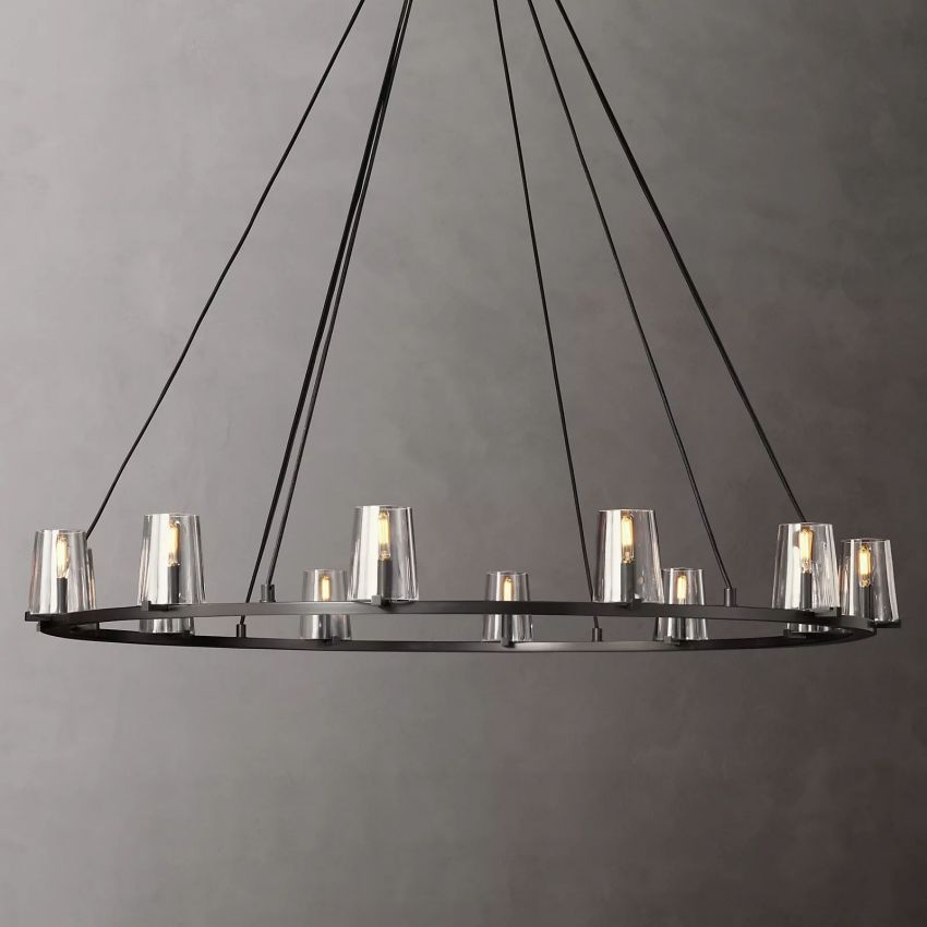 Kuseau Round Chandelier-MEET LIGHTING