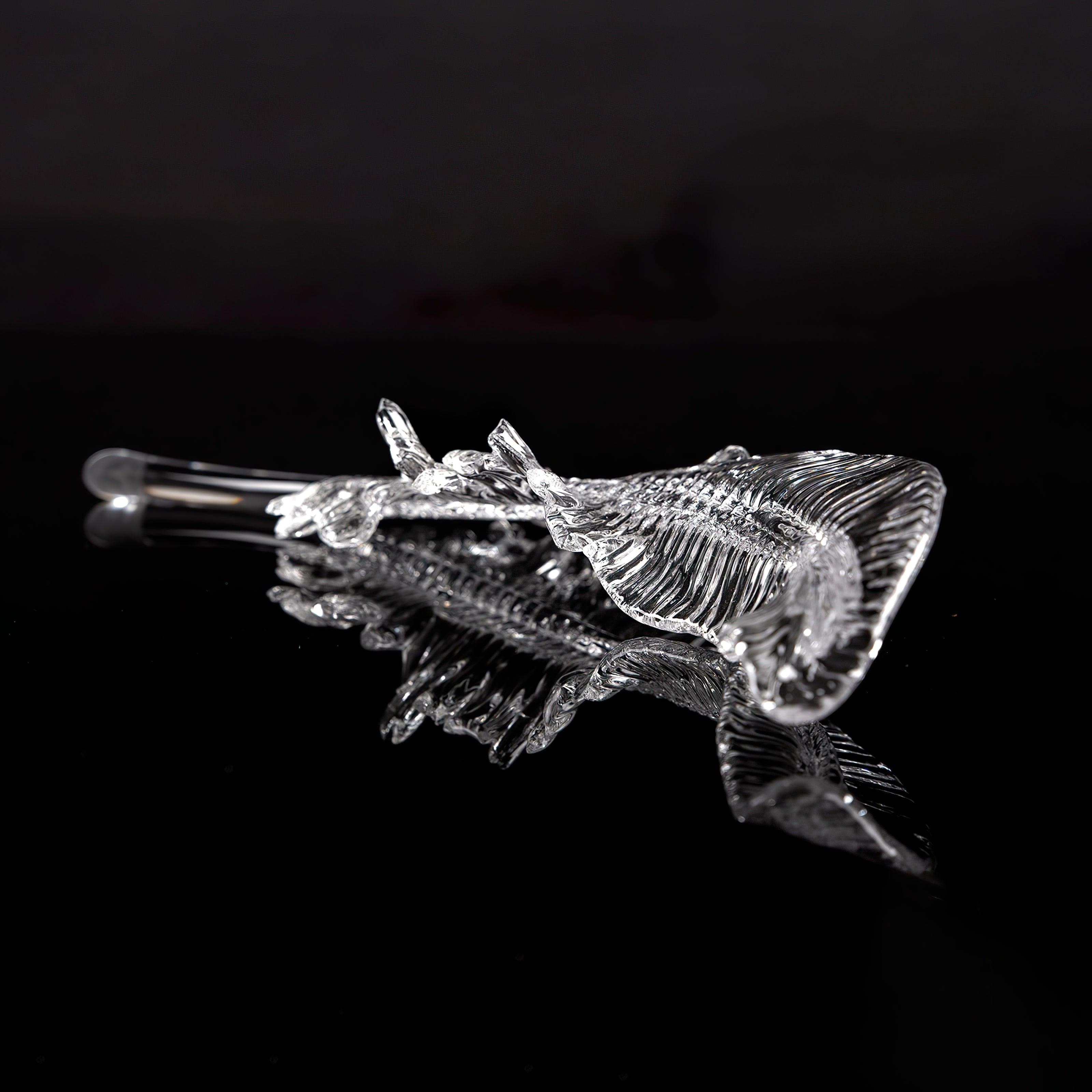 Glass Feathers Chandelier-MEET LIGHTING