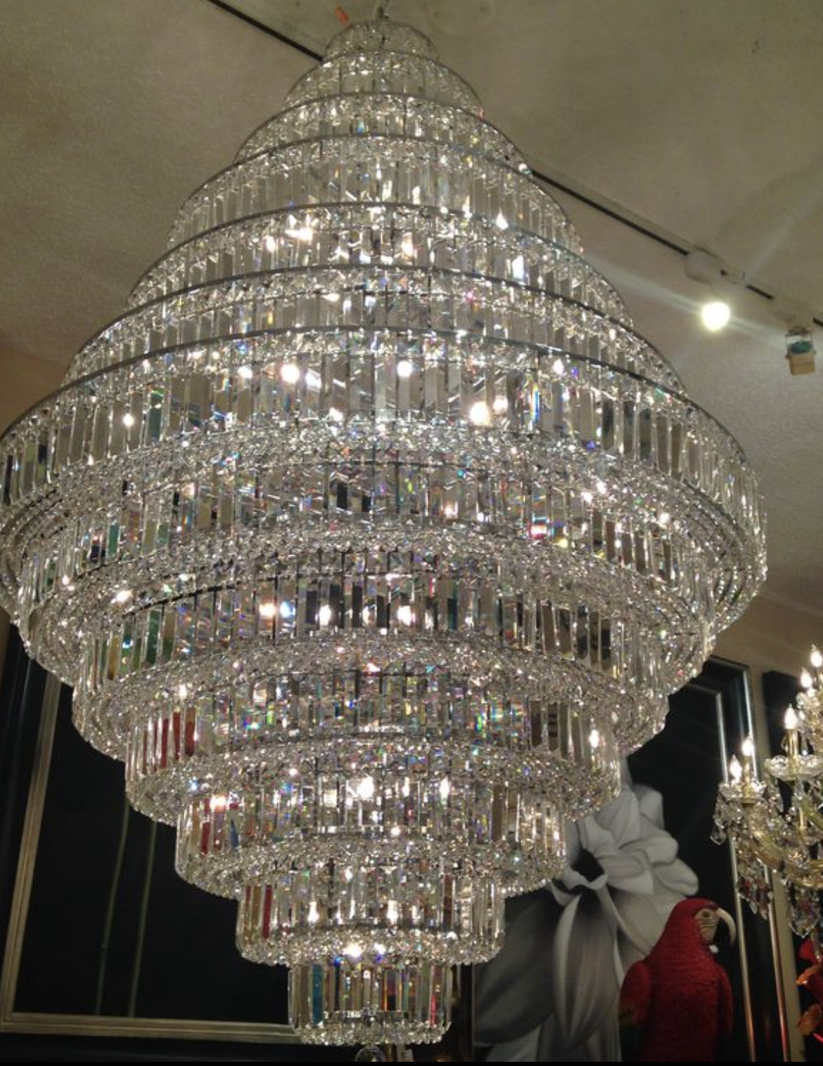 Chrome/ Silver/ Gold Extra Large Chandelier For Foyer Living Room Staircase Crystal Ceiling Lighting Fixture-MEET LIGHTING