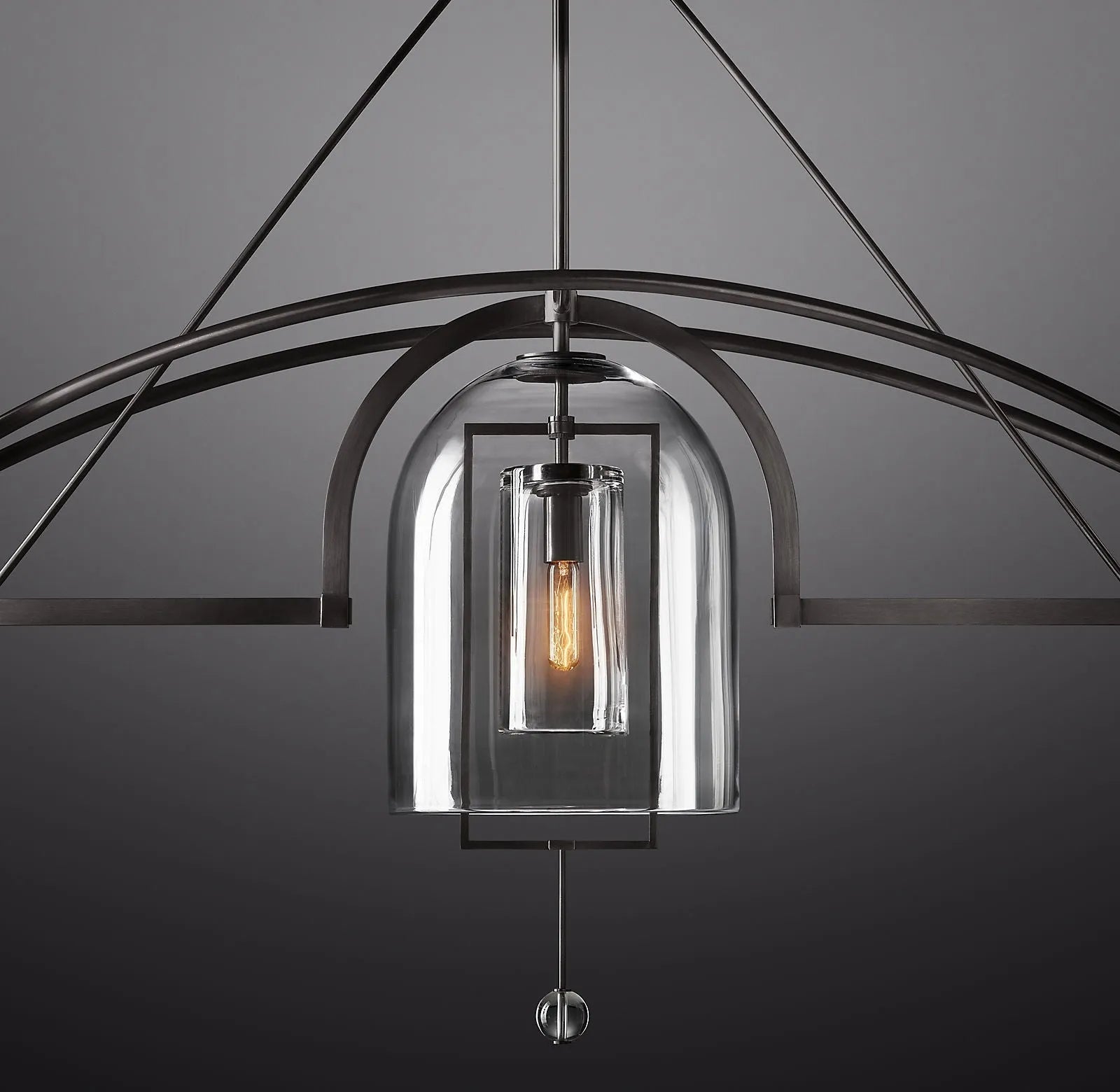 Fulcrum Round Chandelier 73" 3-Lights
