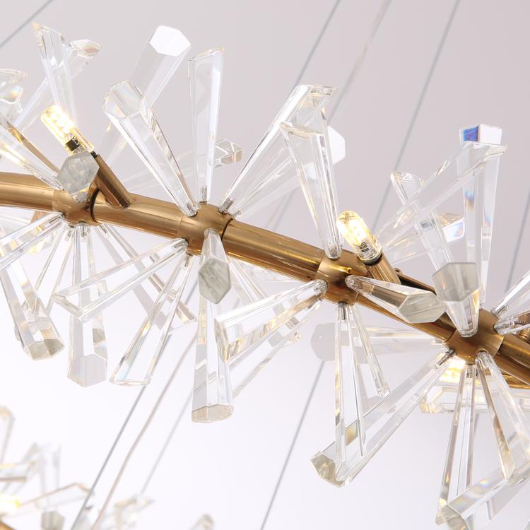 Kylia 2 Tier Ring Crystal Chandelier 72”-MEET LIGHTING