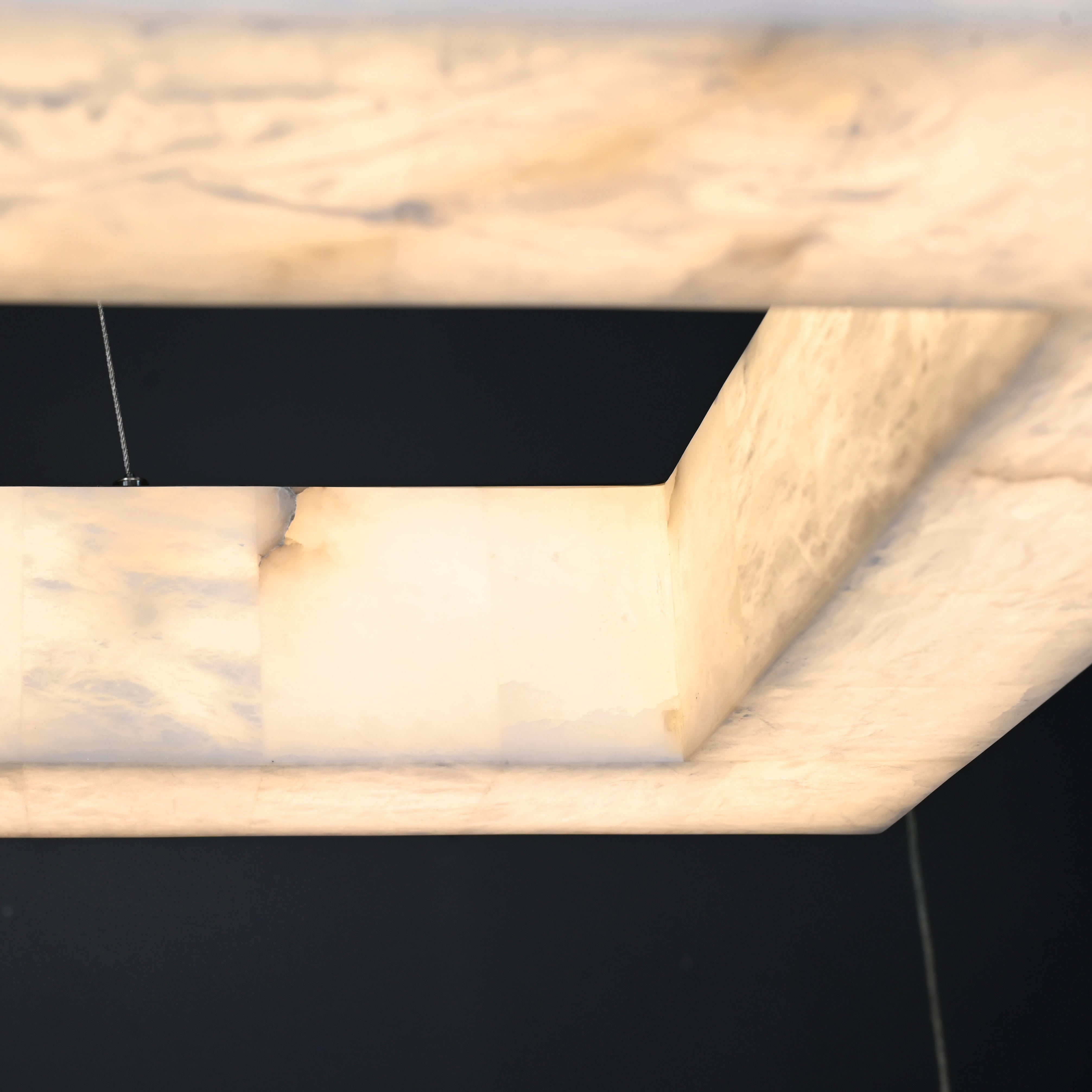 Marble Rivage Rectangle Chandelier 72"-MEET LIGHTING