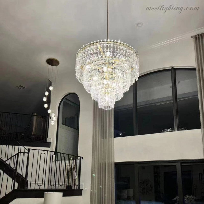 Marignan Five-Tier Round Chandelier 36"-MEET LIGHTING