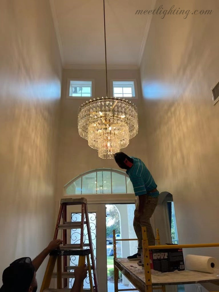 Marignan Five-Tier Round Chandelier 48"-MEET LIGHTING