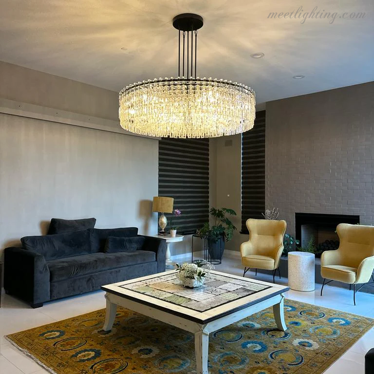 Marignan Round Chandelier 36"-MEET LIGHTING