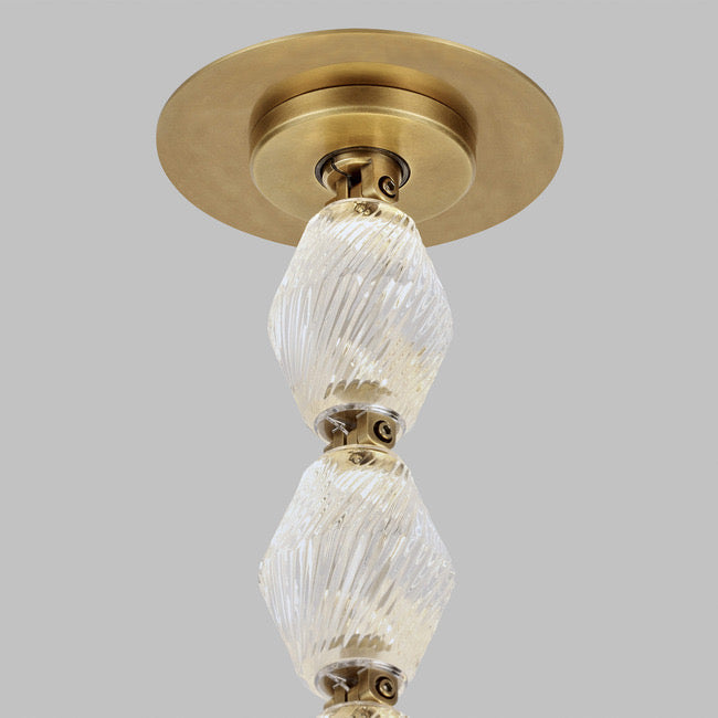 Modern Collier LED Pendant 12ft/10ft(customize)-Meet Lighting