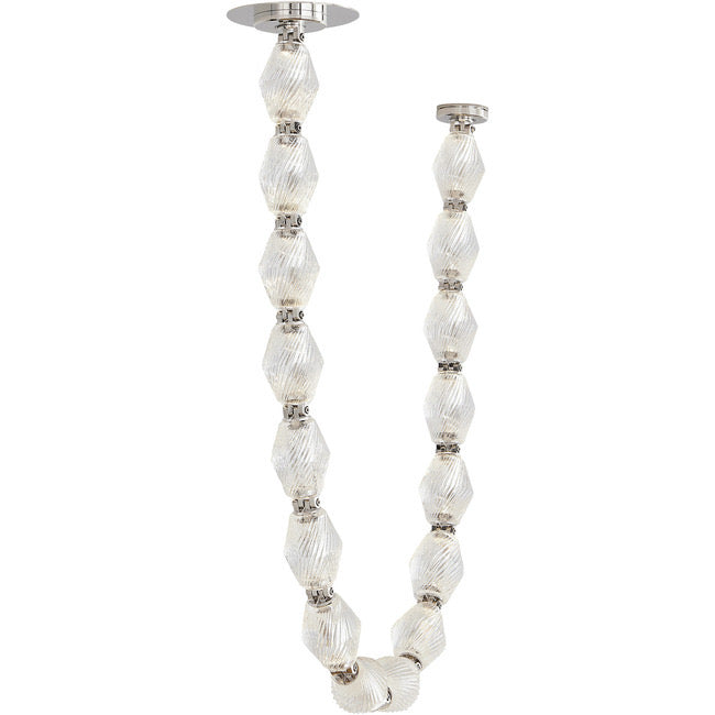 Modern Collier LED Pendant 12ft/10ft(customize)-Meet Lighting