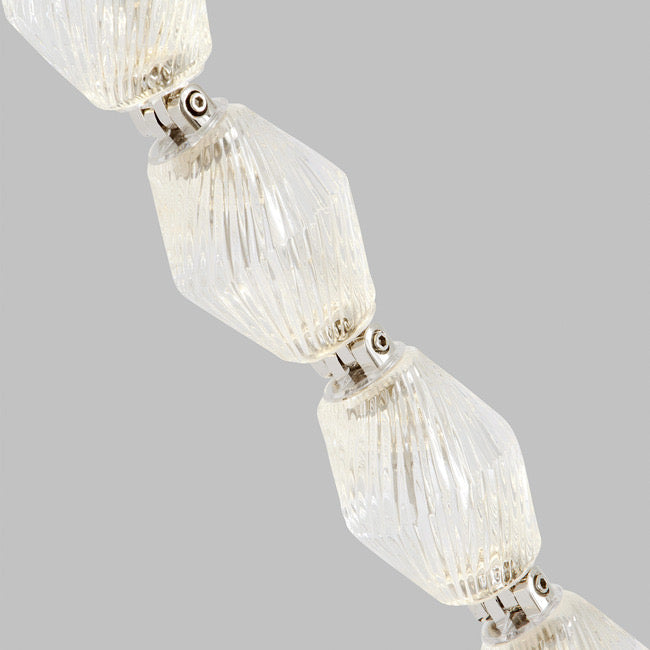 Modern Collier LED Pendant 12ft/10ft(customize)-Meet Lighting