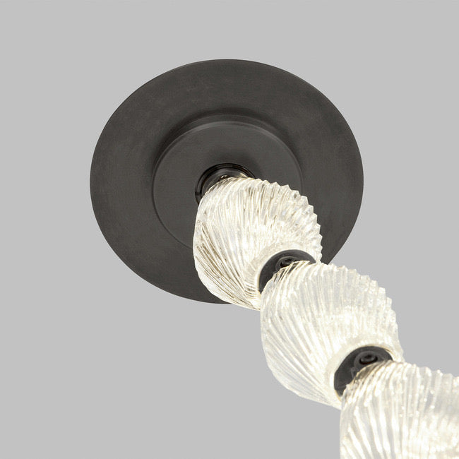 Modern Collier LED Pendant 12ft/10ft(customize)-Meet Lighting