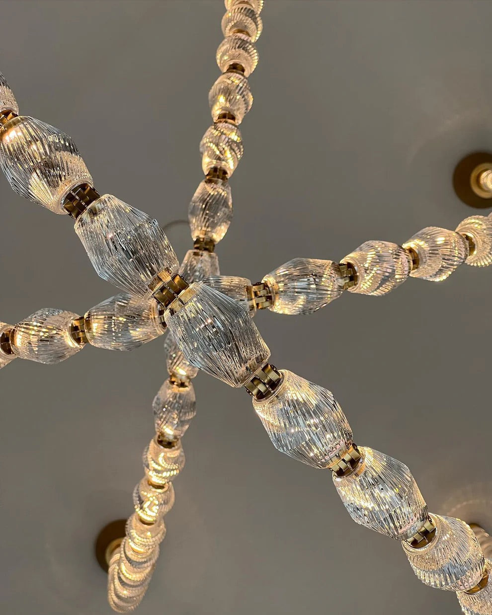 Modern Collier LED Pendant 12ft/10ft(customize)-Meet Lighting