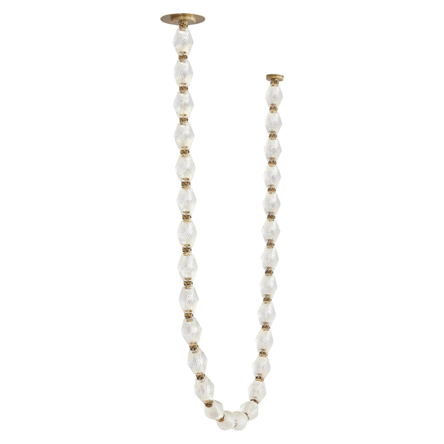 Modern Collier LED Pendant 12ft/10ft(customize)-Meet Lighting