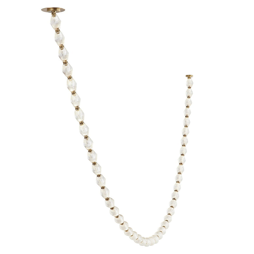 Modern Collier LED Pendant 12ft/10ft(customize)-Meet Lighting