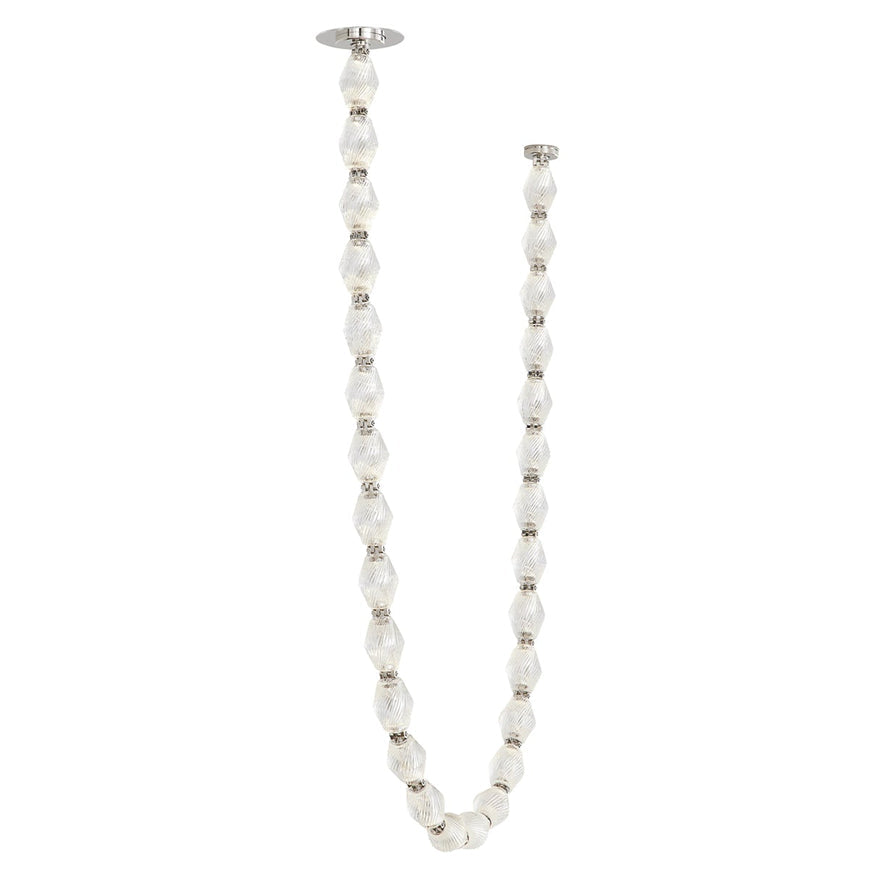 Modern Collier LED Pendant 12ft/10ft(customize)-Meet Lighting