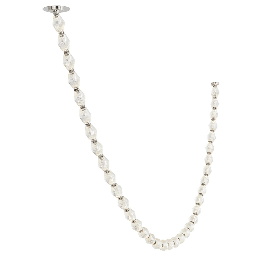 Modern Collier LED Pendant 12ft/10ft(customize)-Meet Lighting