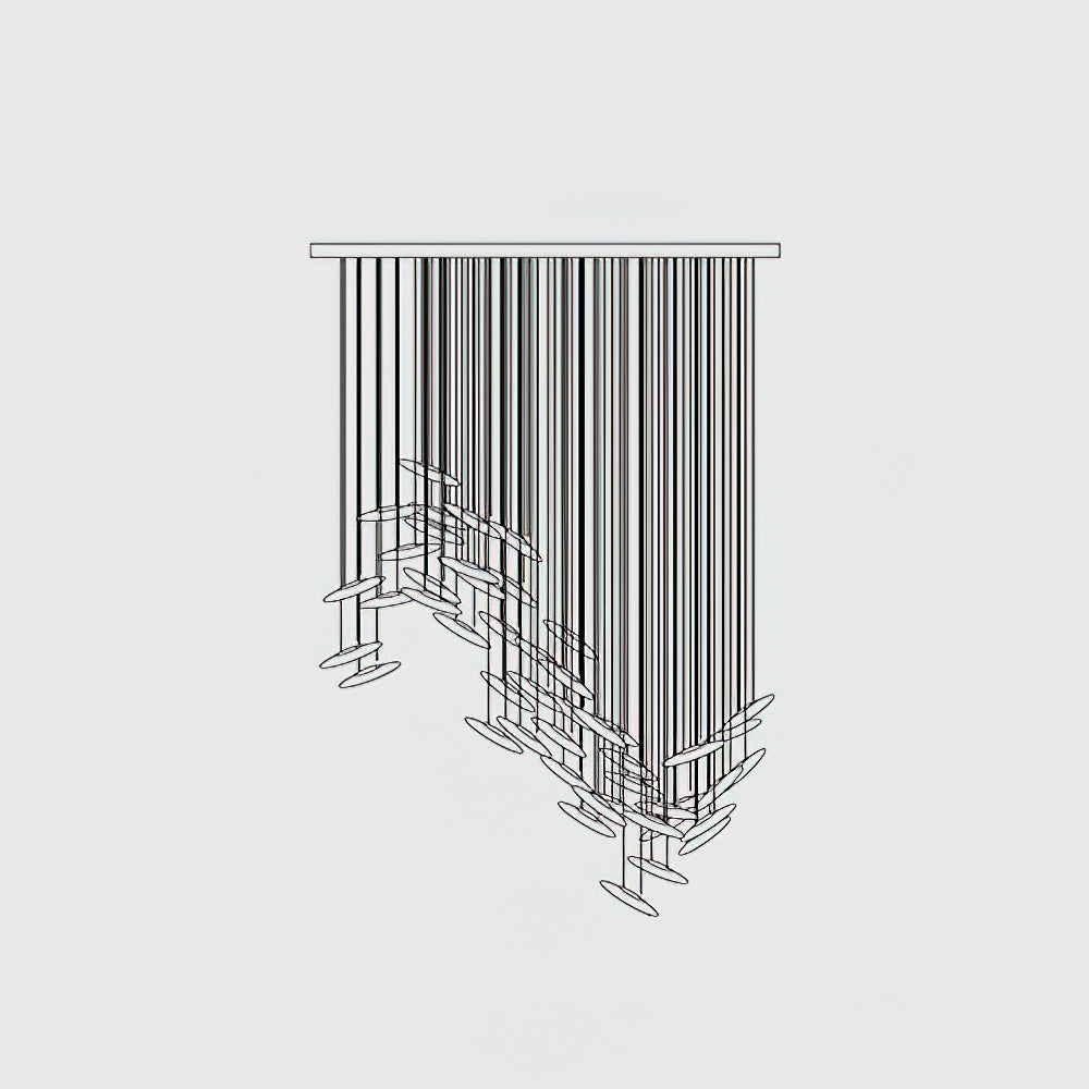 Modern Whispers Chandelier-MEET LIGHTING