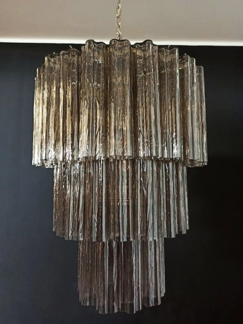 Murano Chandelier – 52 tubes – Smoked