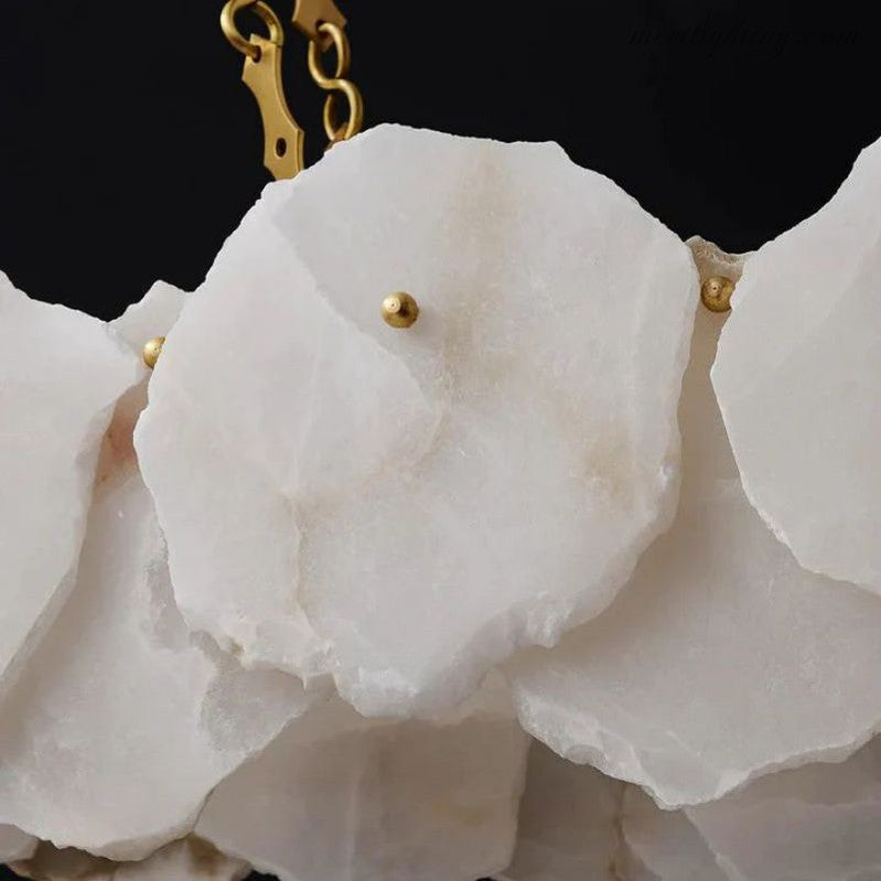 Nasile Alabaster Chain Linear Chandelier-MEET LIGHTING