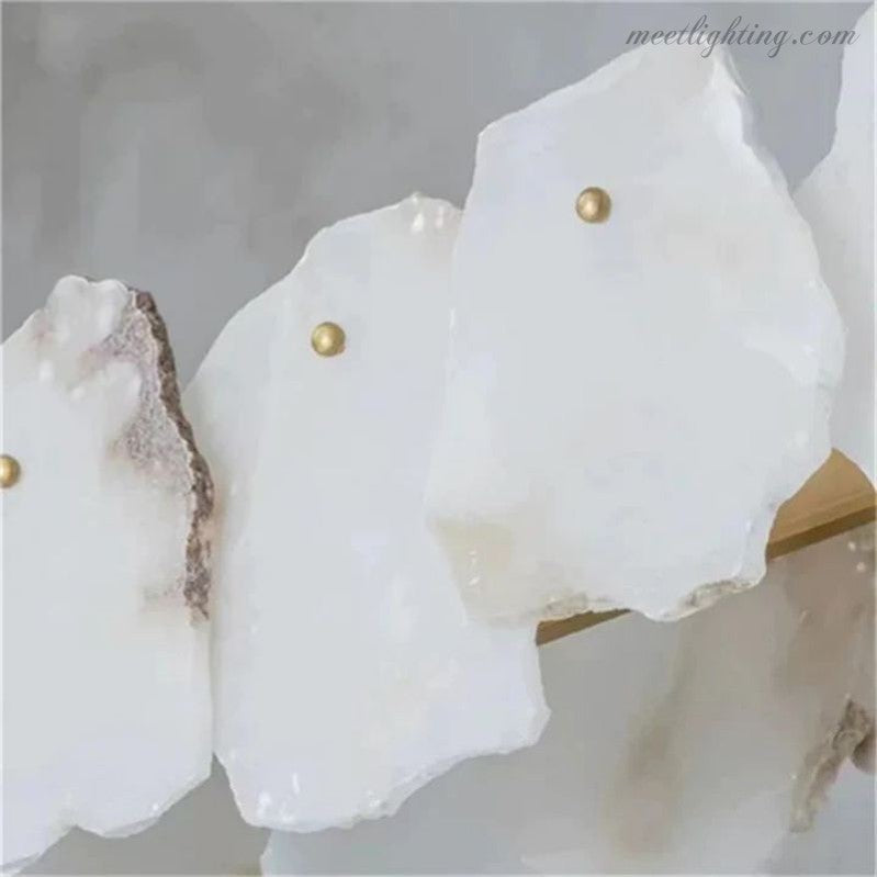 Nasile Alabaster Linear Chandelier-MEET LIGHTING