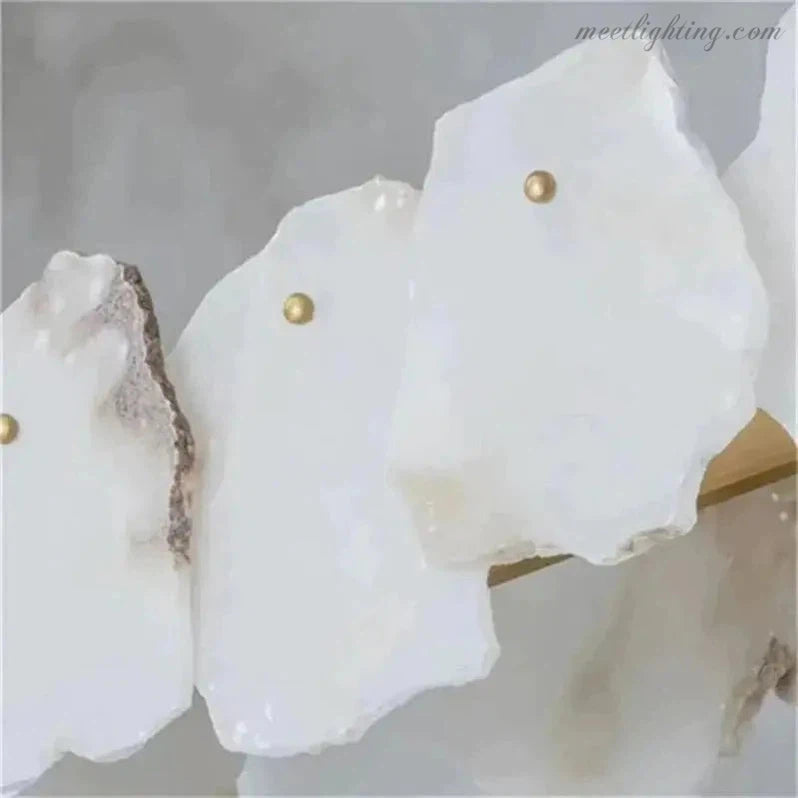 Nasile Alabaster Linear Chandelier (Rod)-MEET LIGHTING