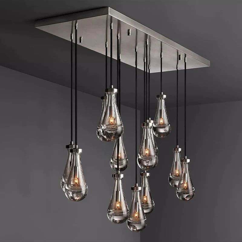 Rain Rectangular Chandelier 54"
