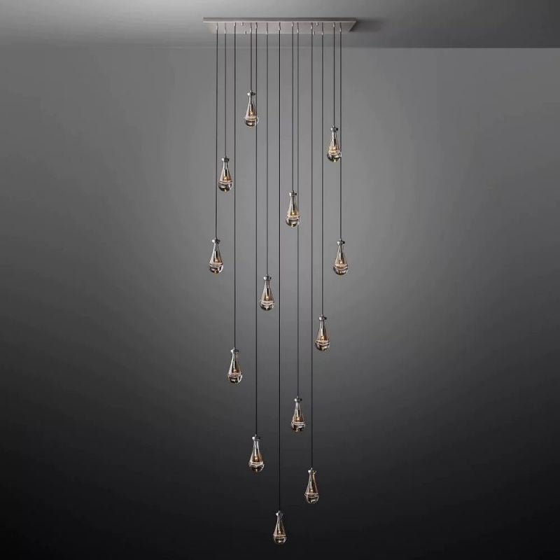 Rain Rectangular Chandelier 54"