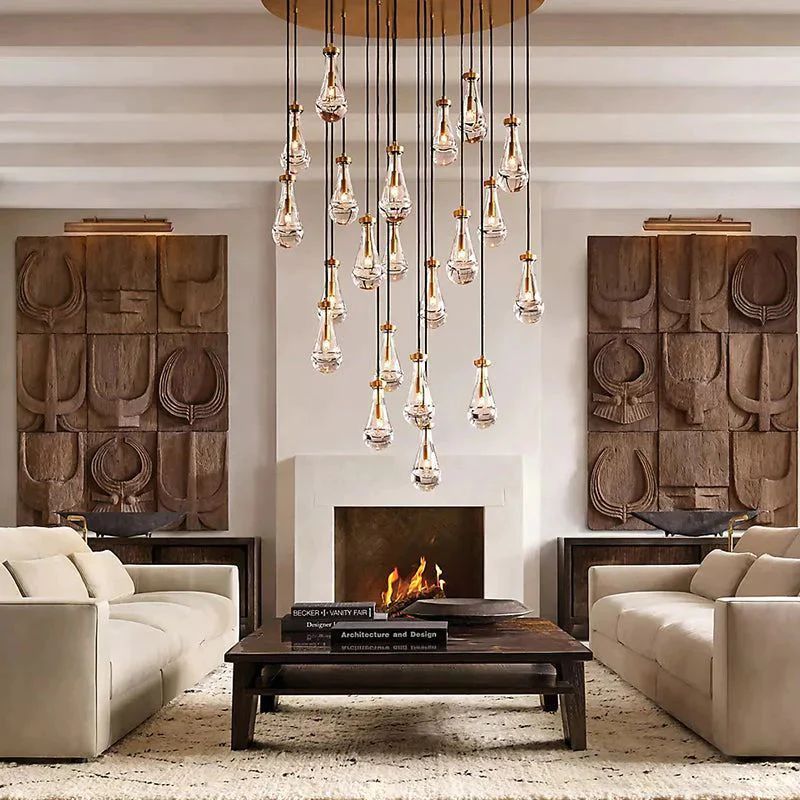 Rain Round Chandelier 60"