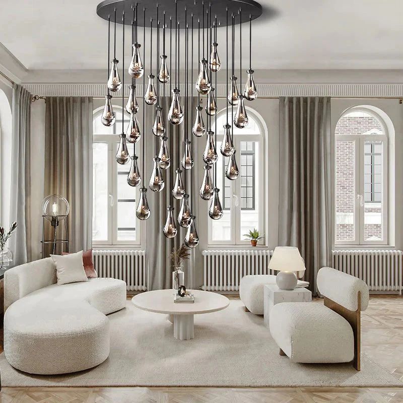 Rain Round Chandelier 60"