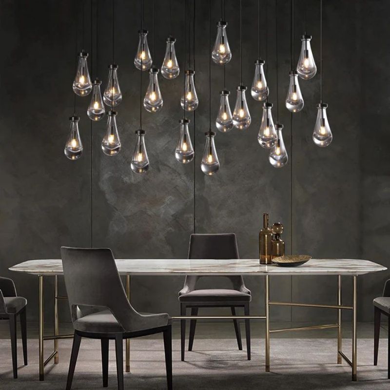 Rain Rectangular Chandelier 72"