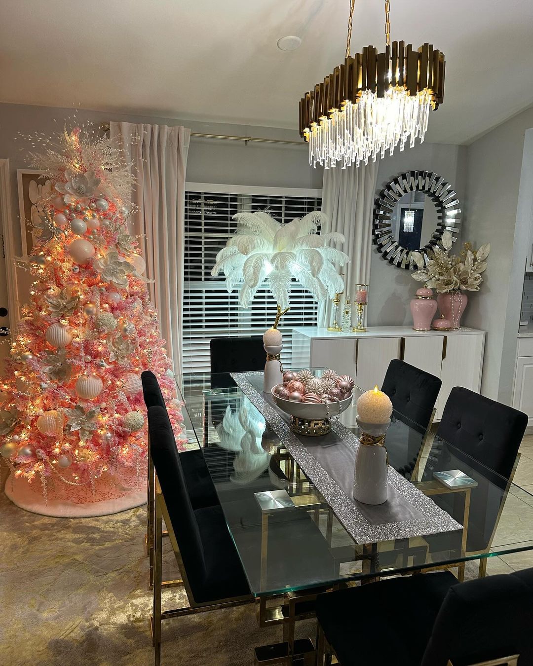 Gold/Silver Round Modern Tiered Metal Crystal Chandelier-MEET LIGHTING