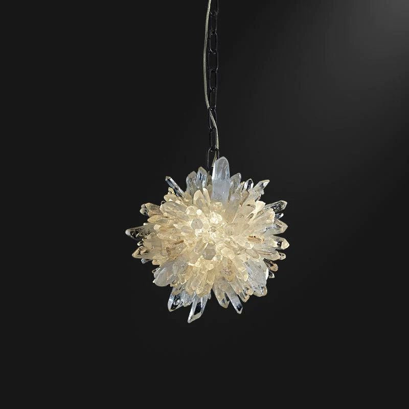 Rose Rock Crystal Creative Pendant Island Chandelier-MEET LIGHTING