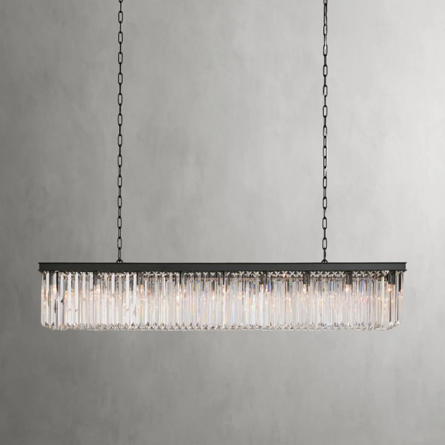 Ryan Rectangular Chandelier-MEET LIGHTING
