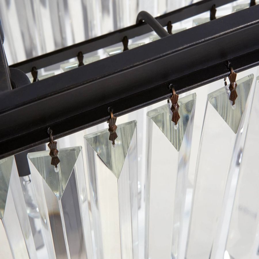 Ryan Tiered Rectangular Chandelier-MEET LIGHTING