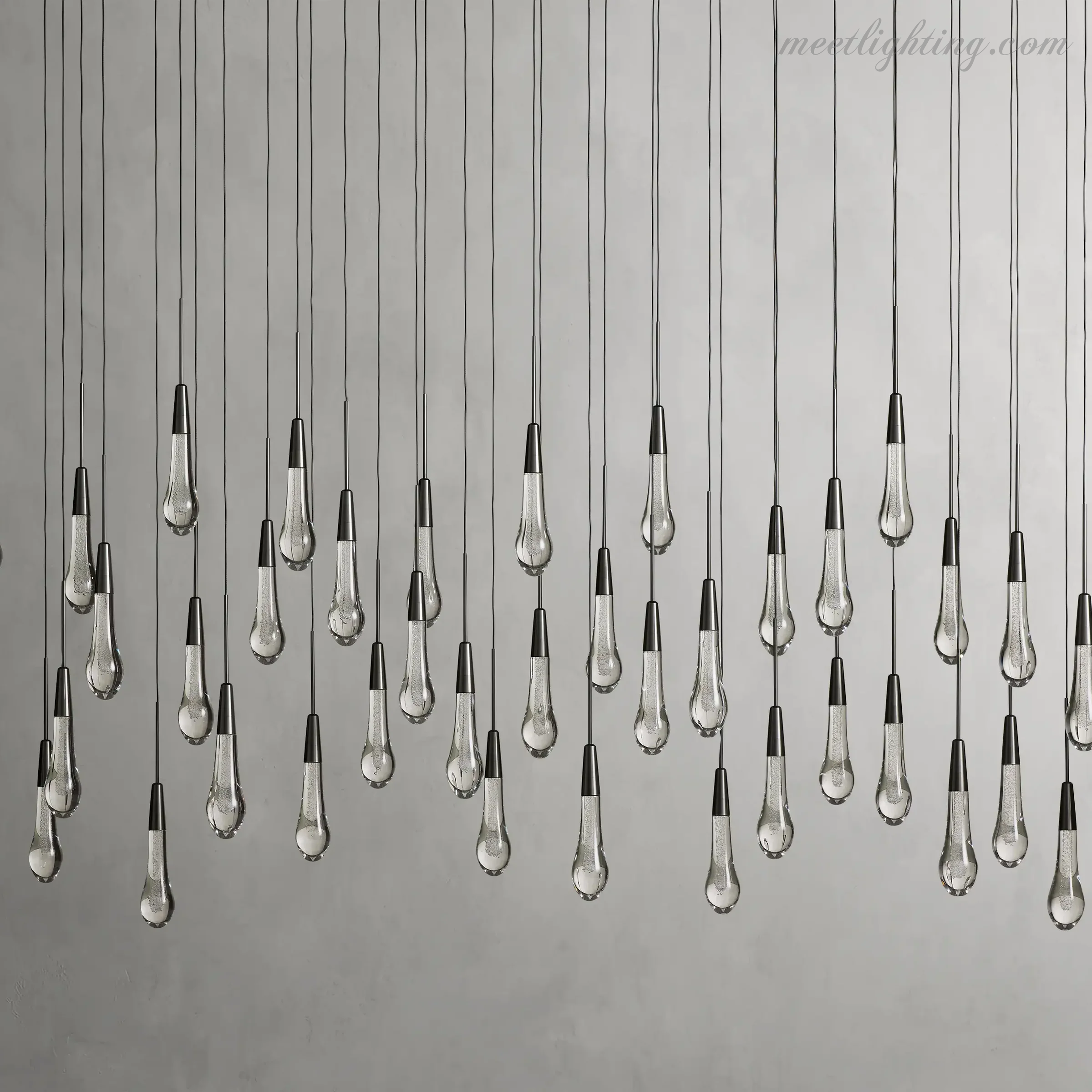 Soltaire Modern Linear Chandelier For Dining Room Kitchen-MEET LIGHTING