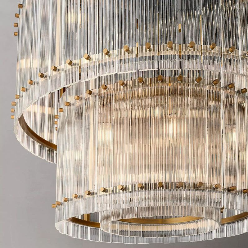 San Marco 2-tier Luxury Round Chandelier 37"-MEET LIGHTING